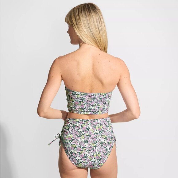 NWT, LANDS' END, Women's Ruched Halter Midkini Top, 14 - Picture 2 of 6